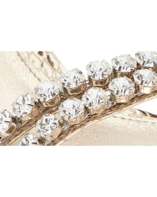 Alexandre Birman White Crystal Fringe Sandal