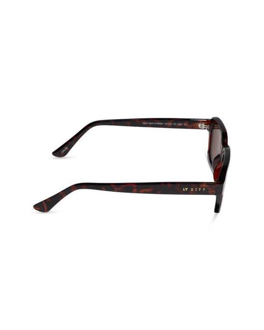 DIFF Brown 53Mm Chloe Square Sunglasses