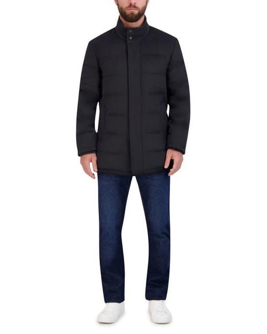 Cole Haan Blue Padded Down Wool Blend Jacket for men