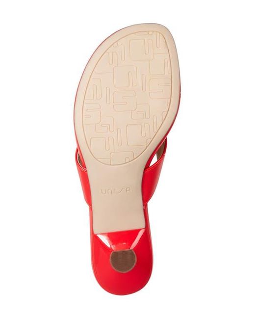 Unisa Red Kitten Heel Sandal