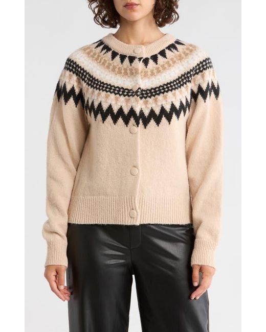 Sanctuary Natural Fair Isle Cardigan