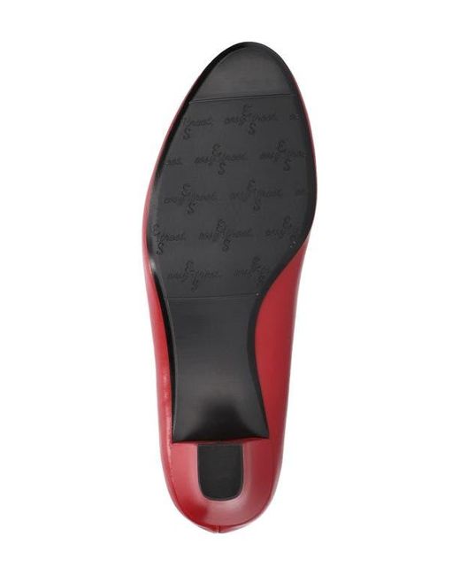 Easy Street Red Ballari Round Toe Pump