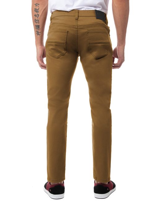 Xray Jeans Brown Classic Twill Skinny Jeans for men