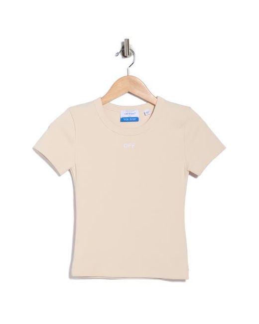 Off-White c/o Virgil Abloh Blue Fitted Tee