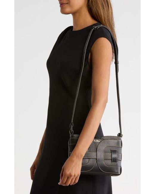 Sam Edelman Black Bay Leather Shoulder Bag