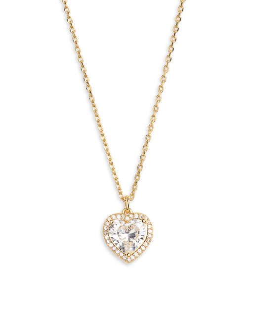 Kate Spade Metallic Cz Heart Pendant Necklace