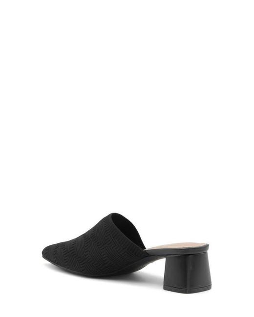 Adrienne Vittadini Black Sana Pointed Toe Slide Sandal