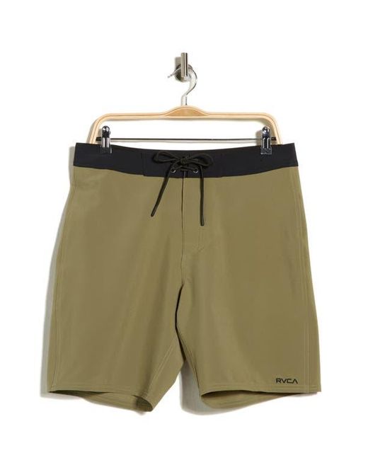 RVCA Green Va Solid Swim Trunks for men