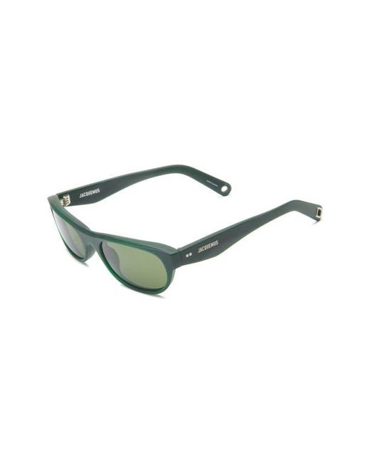 Jacquemus Green Sole Rectangular Sunglasses