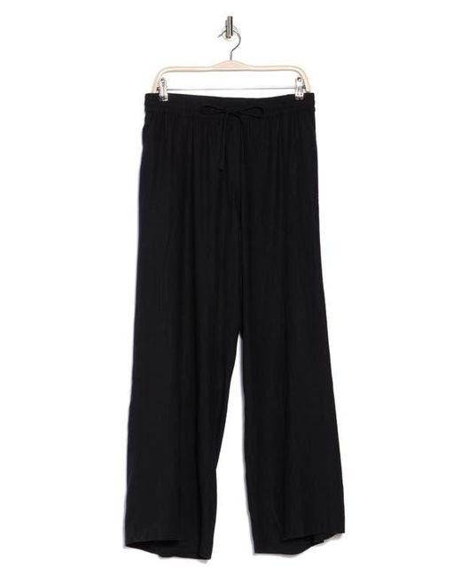 Caslon Black Linen Blend Drawstring Pants