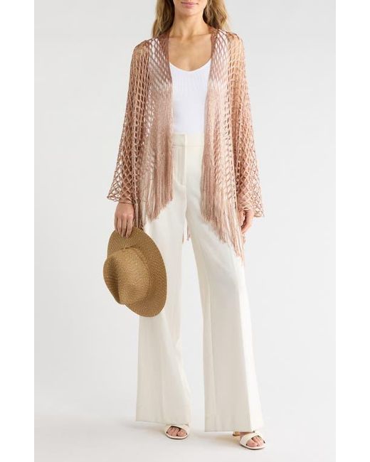 BCBGeneration Pink Mesh Topper & Hat Set