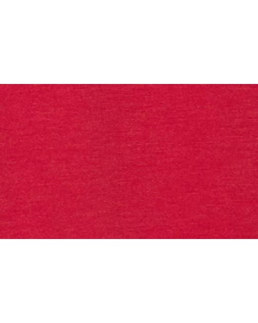 Xray Jeans Red Cotton-Blend Patch Pocket V-Neck Tee for men