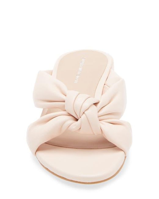 Stuart Weitzman Pink Playa 35 Knot Slide Sandal