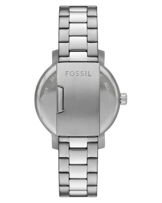 Fossil Metallic Rhett Moon Phrase Bracelet Watch, 43Mm for men