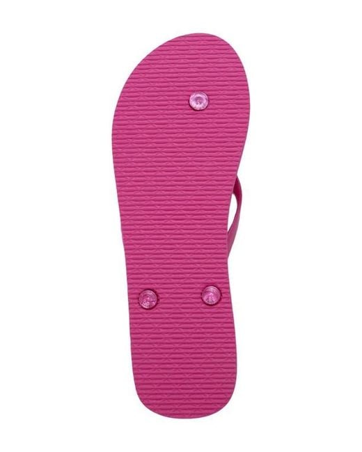 Bebe Pink Glittery Thong Sandal