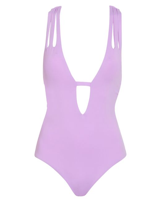 Becca Purple Solid One-piece Swimsuit