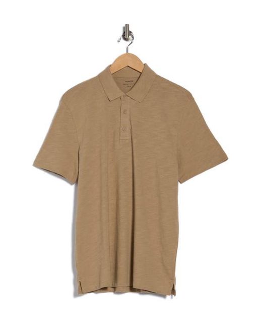 Vince Natural Short Sleeve Slub Polo for men