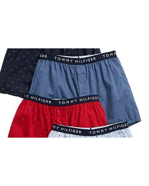 Tommy Hilfiger Multicolor Assorted 4-Pack Cotton Boxers for men