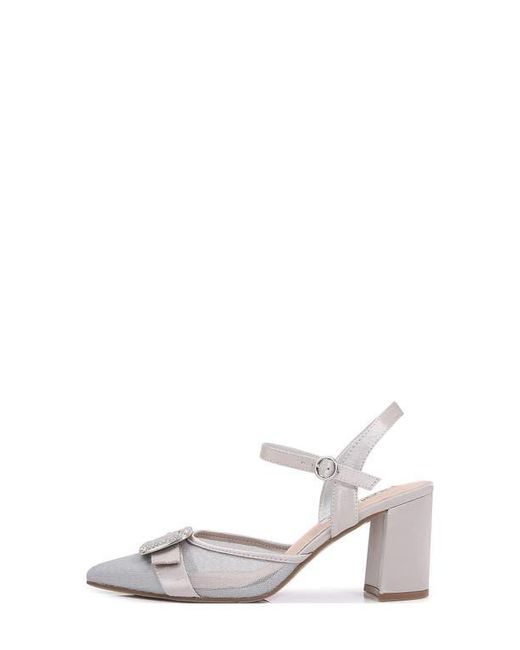 Lady Couture White Bianca Slingback Pump