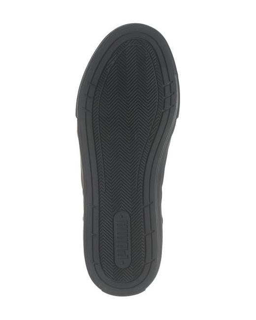 PUMA Black Court Classic Slip-On Sneaker for men