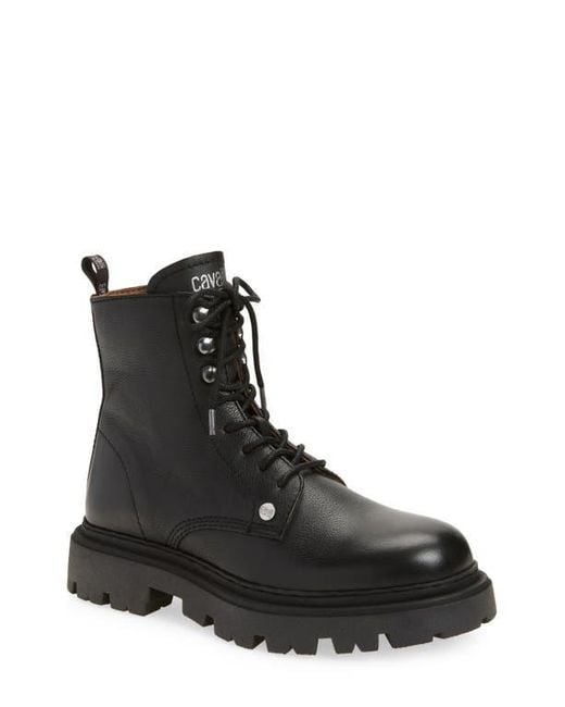 Roberto Cavalli Braise Combat Boot in Black for Men | Lyst display picture 1