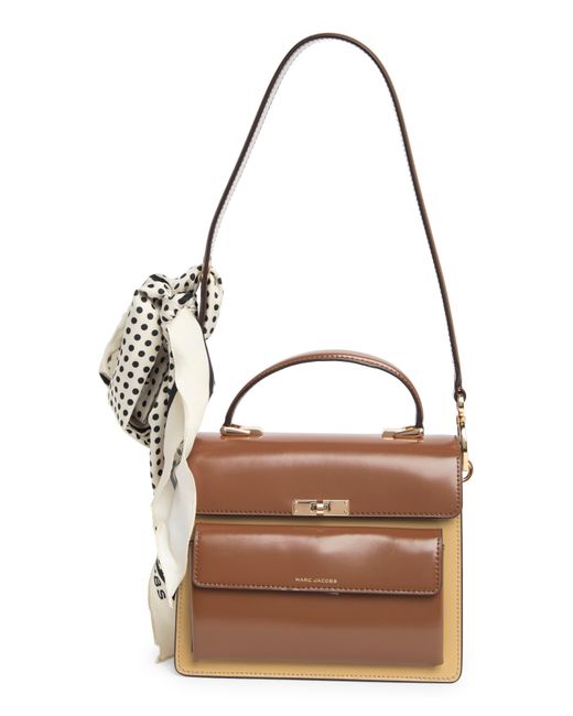 Marc Jacobs Brown The Uptown Leather Shoulder Bag