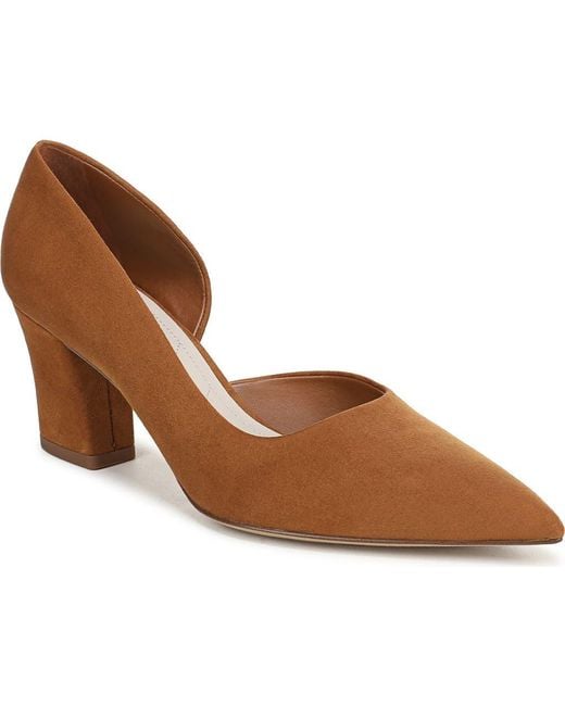 Franco Sarto Brown Clovis Half D'Orsay Pump