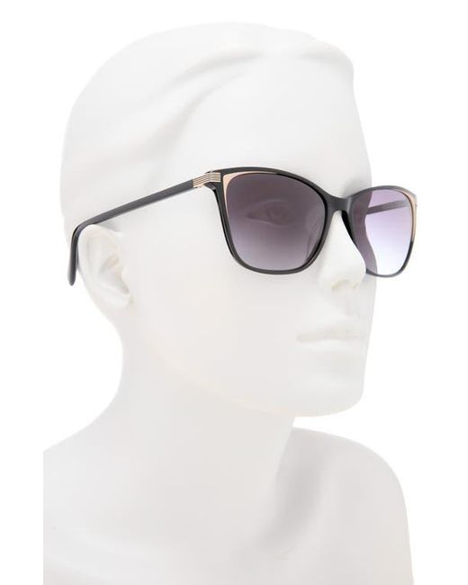 Ted Baker Black 57Mm Gradient Square Sunglasses