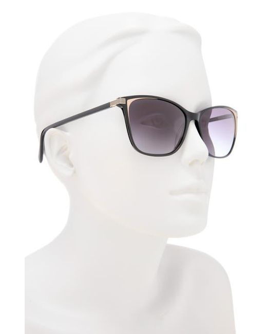 Ted Baker Black 57Mm Gradient Square Sunglasses