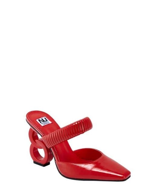 Ninety Union Red Luna Mule Pump