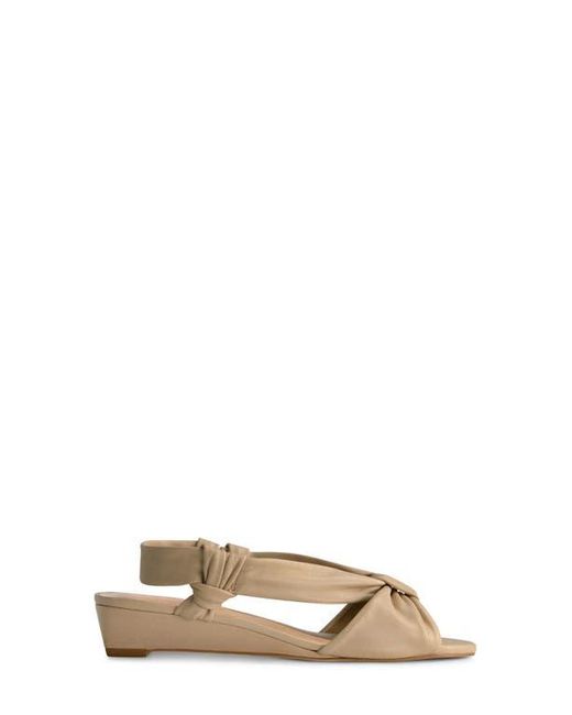 Bernardo Metallic Winifred Slingback Wedge Sandal