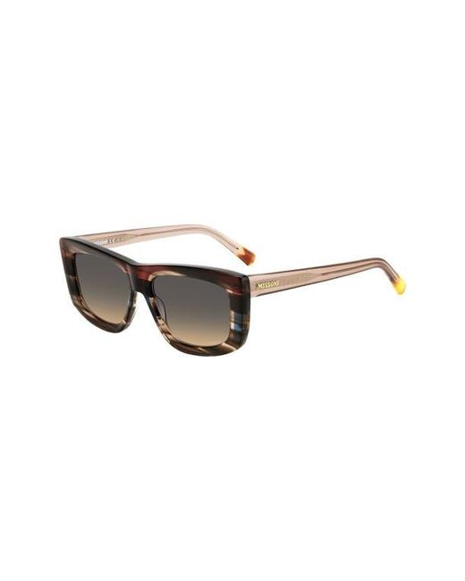 Missoni Multicolor 60Mm Gradient Rectangular Sunglasses