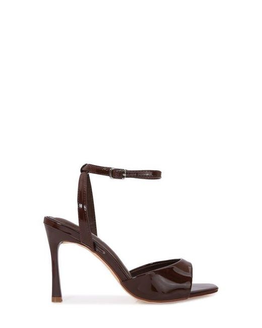 BERNESS White Ankle Strap Sandal