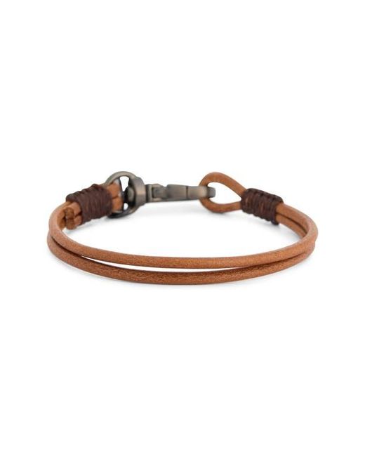 Caputo & Co. Blue Swivel Craftman Leather Bracelet for men
