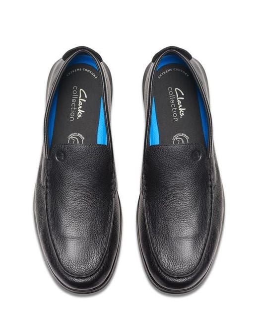 Clarks Black Collection Flexway Step Moccasin for men