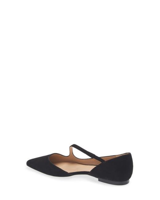 L.K.Bennett Blue Pandora Pointed Toe D'Orsay Flat