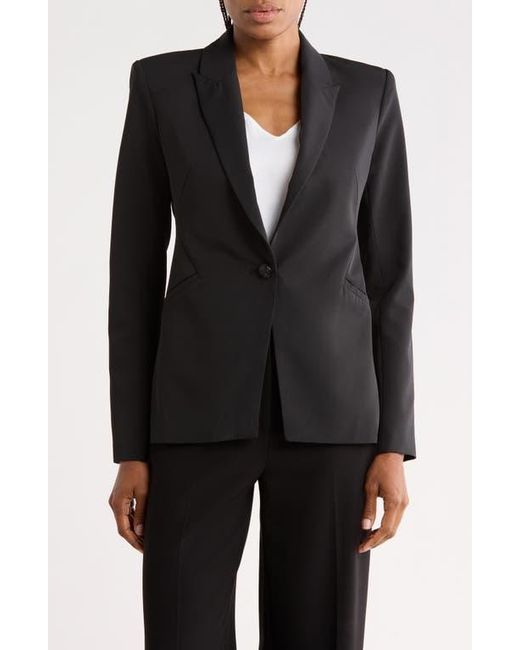 L'Agence Black Sheila Structured Blazer