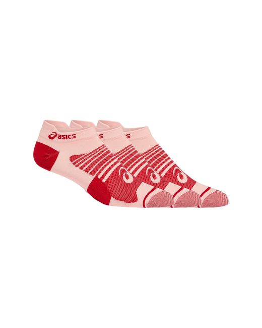 Asics Red Quick Lyte Plus 3-pack No Show Socks