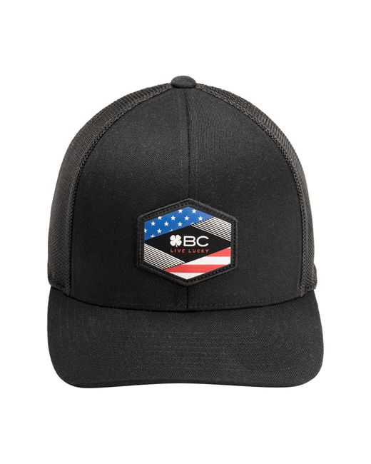 Black Clover Black Honest Abe Trucker Snapback Hat for men