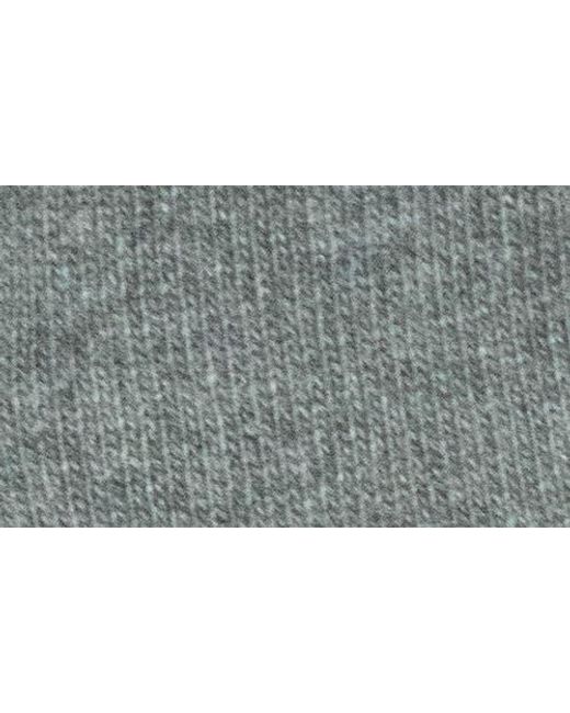 Portolano Gray Mini Stripe Fingerless Cashmere Gloves for men