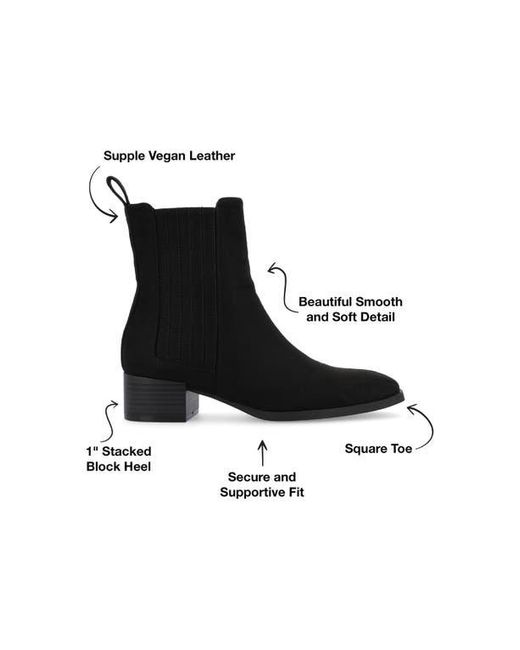 Journee Collection Black Wrenley Bootie
