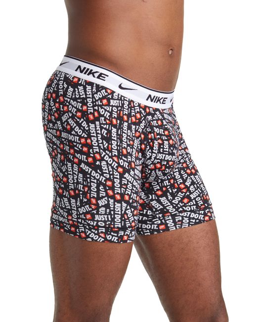 Nike Multicolor Dri-fit Essential Assorted 3-pack Stretch Cotton Boxer Briefs for men