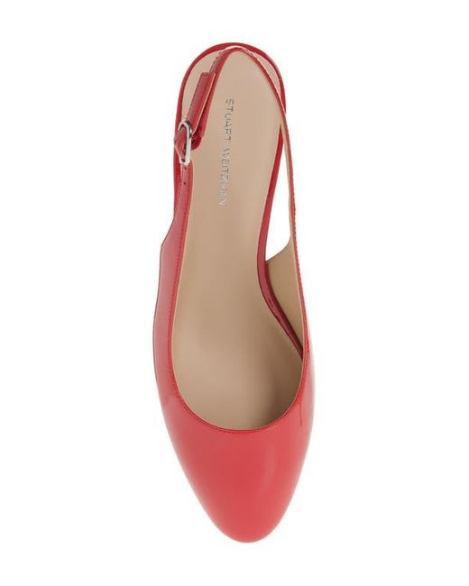 Stuart Weitzman Red Bridget Slingback Pump