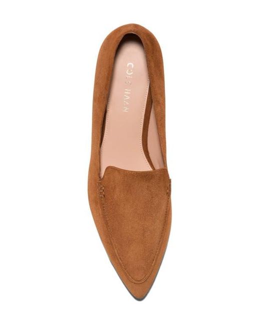 Cole Haan Brown Valantina Pointed Toe Loafer