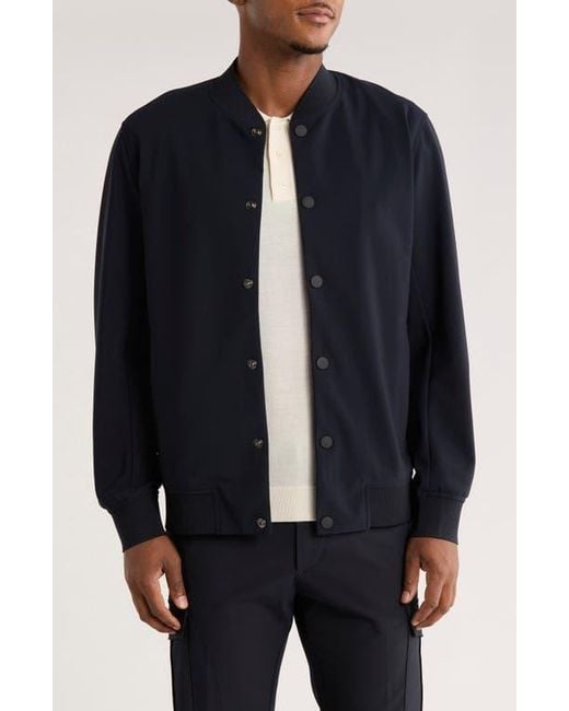 Truth Black Snap Bomber Jacket for men