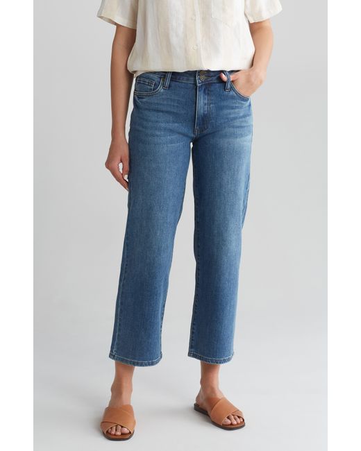 Kut From The Kloth Blue Lucy Double Button Ankle Wide Leg Jeans