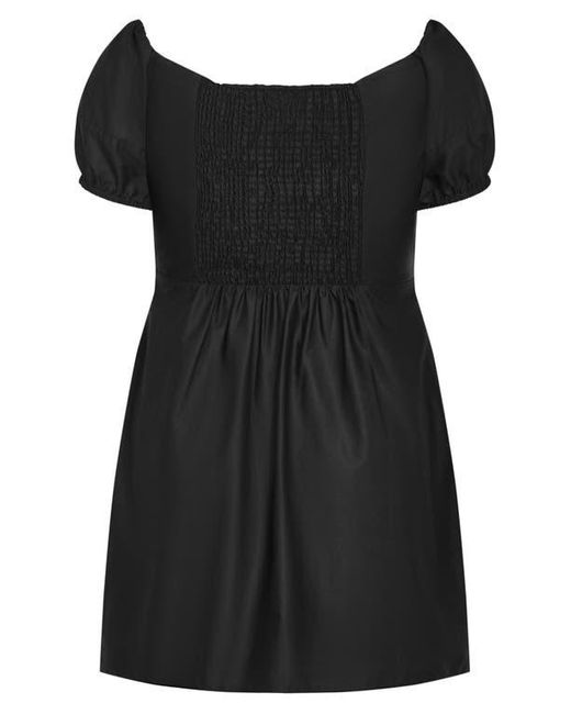 City Chic Black Marcie Off-The-Shoulder Minidress