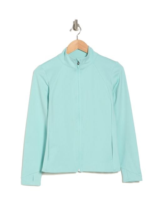 Laundry by Shelli Segal Blue Active Full-zip Jacket