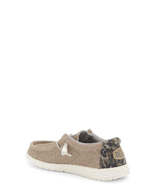 HeyDude Multicolor Wally Stretch Canvas Slip-On Sneaker for men