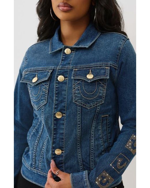 True Religion Blue Jesse Slim Denim Jacket